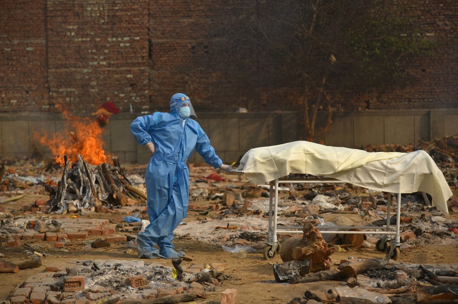 A scene from New Delhi