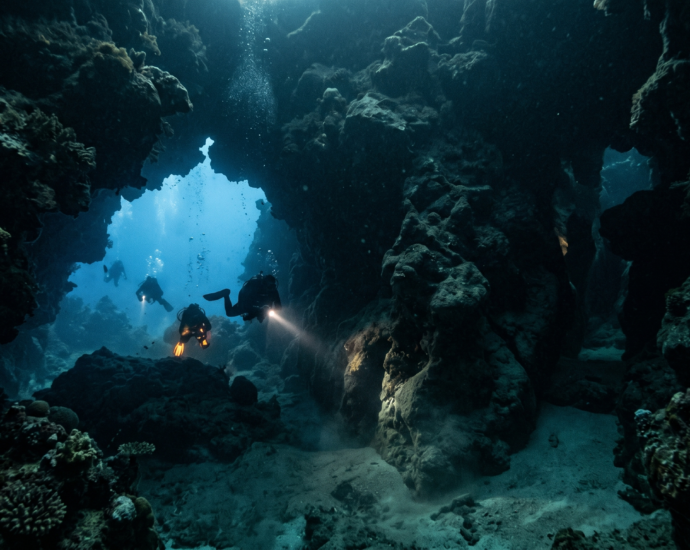 undersea caves